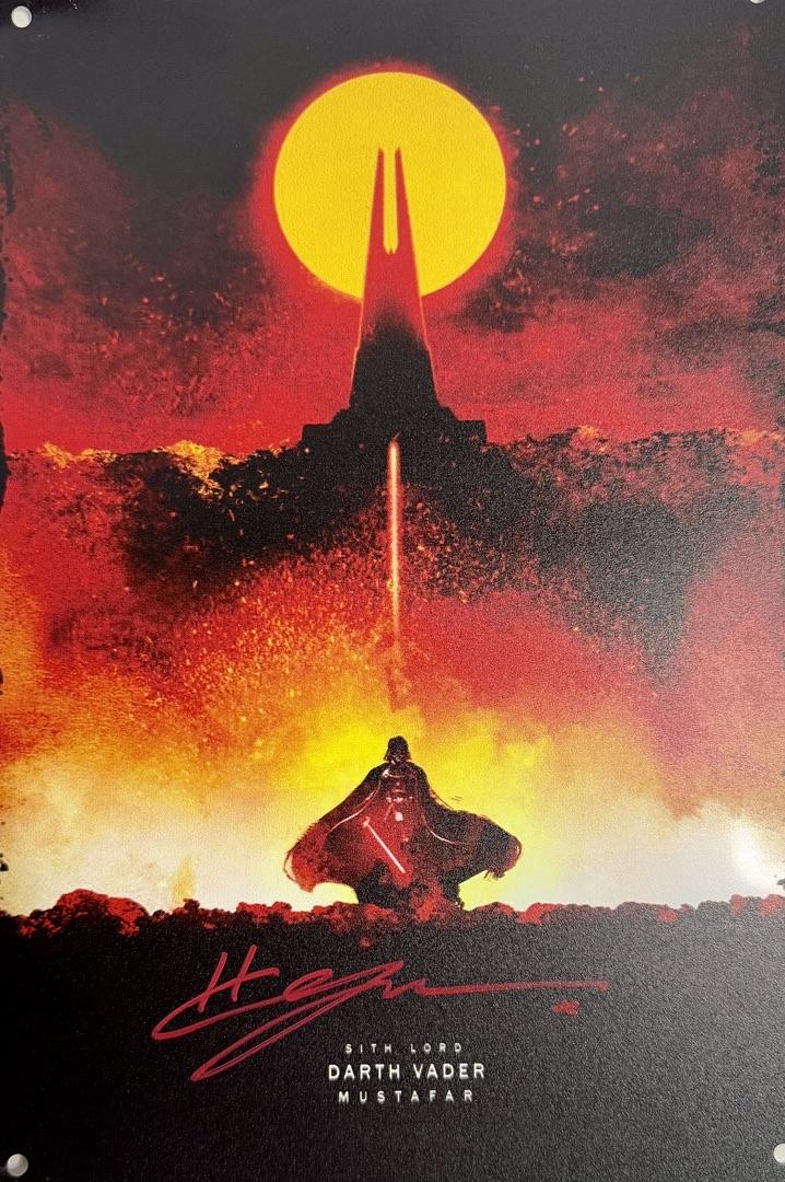 Hayden Christensen (Star Wars) signed 8x12 metal print - JSA COA